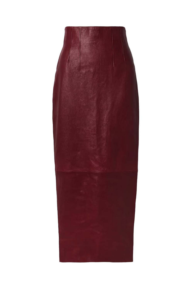 Loxley Leather Midi Skirt