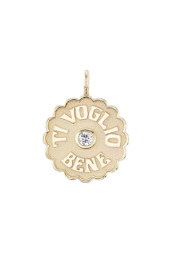 Gold Large Ti Voglio Bene Charm