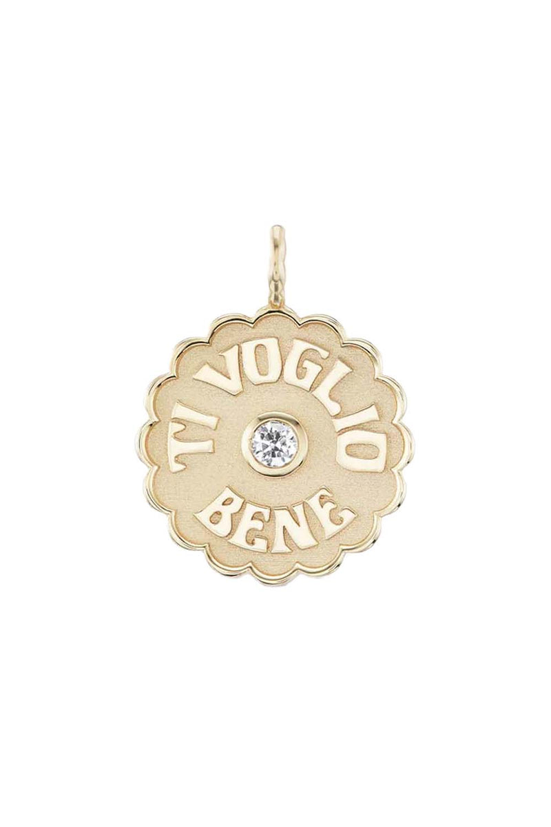 Gold Large Ti Voglio Bene Charm