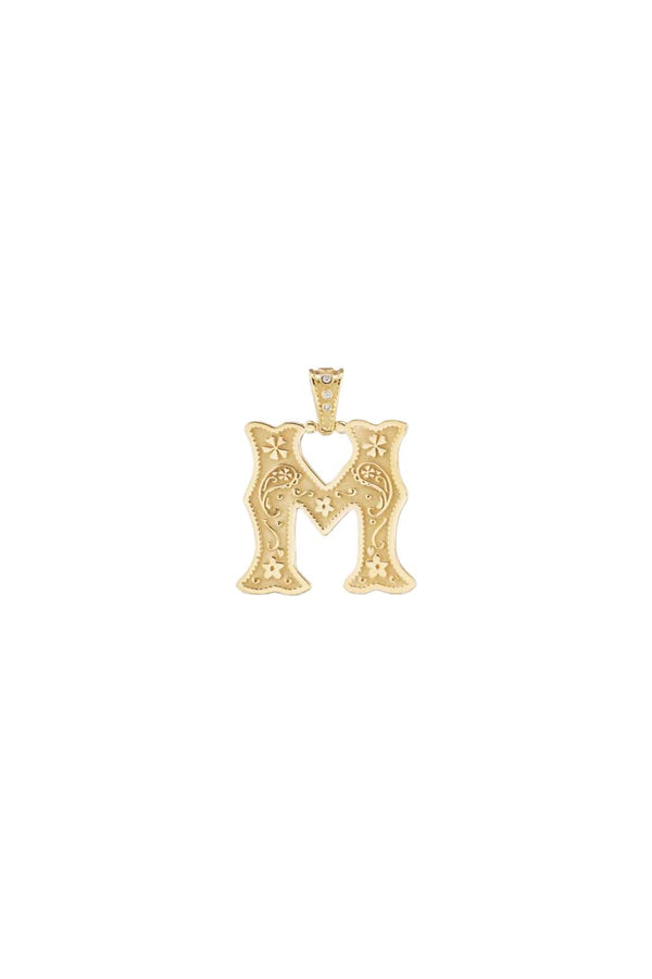 Gold Small Southwestern Alphabet Charm