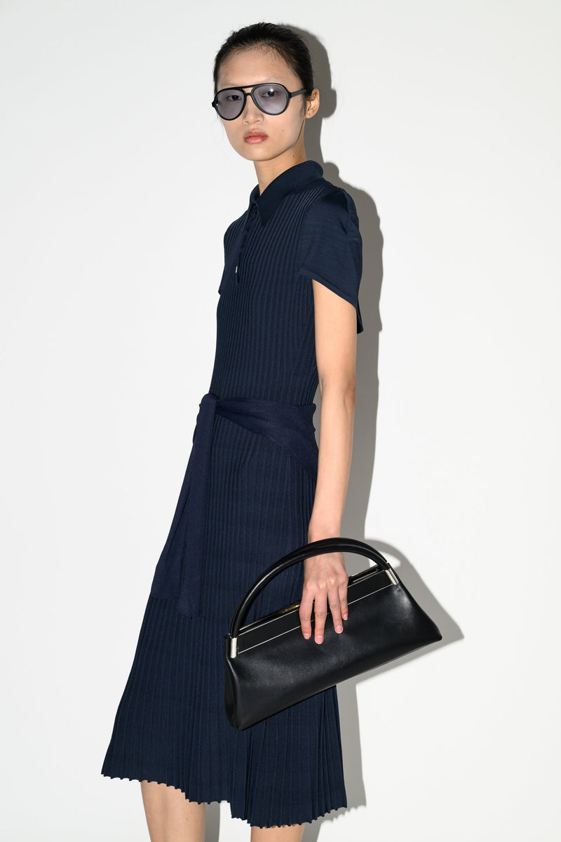 Joyce Pleated Knit Midi Dress