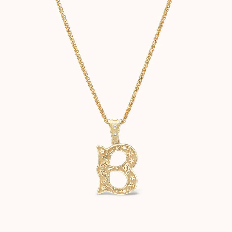 Gold Mini Southwestern Alphabet Charm