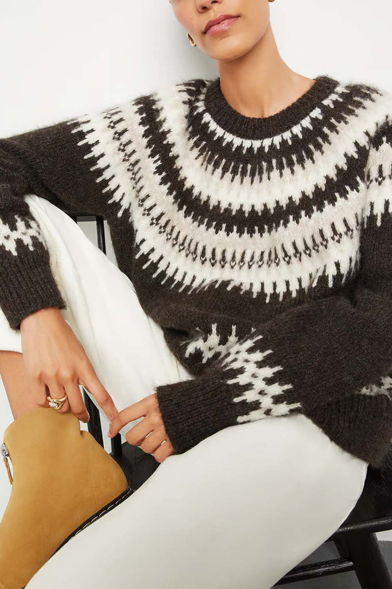 Ginevive Fair Isle Alpaca-Blend Sweater