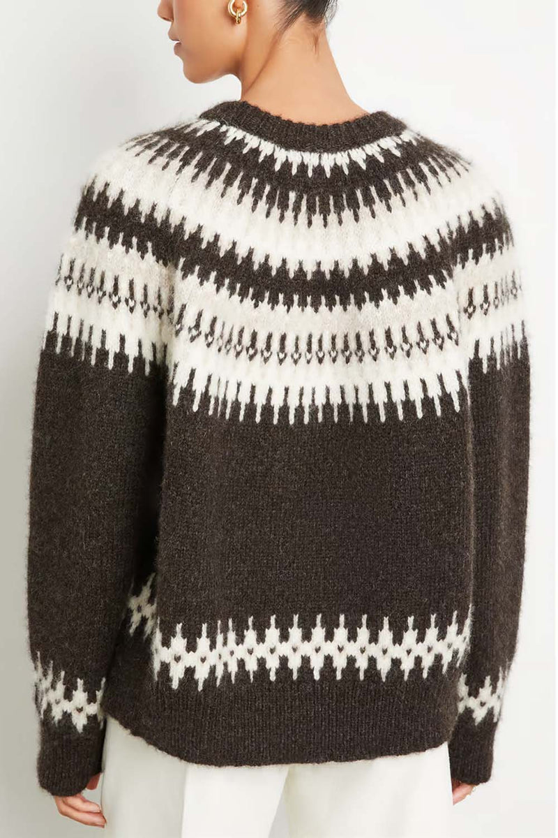 Ginevive Fair Isle Alpaca-Blend Sweater