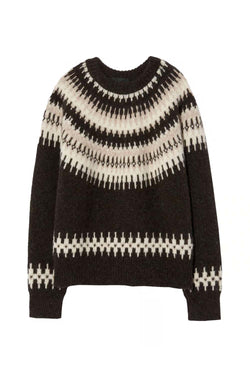 Ginevive Fair Isle Alpaca-Blend Sweater