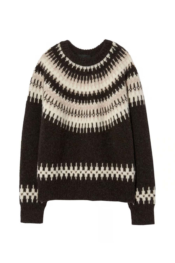 Ginevive Fair Isle Alpaca-Blend Sweater