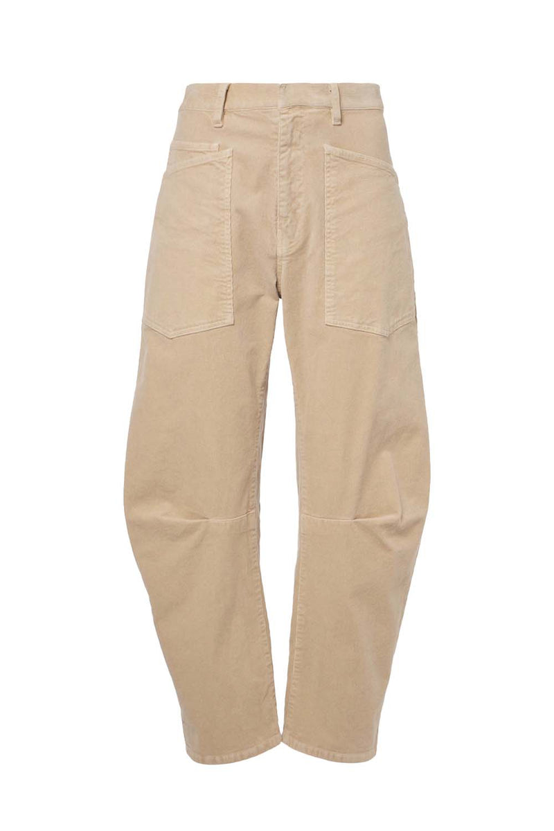 Shon Mid-Rise Corduroy Tapered Pants