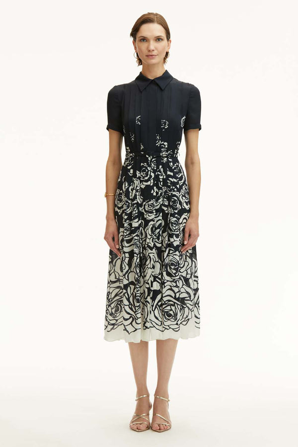 Abstract Rose Degarde Dress