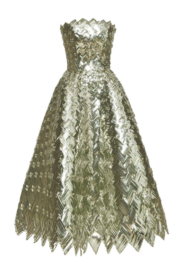 Strapless Sequin Cocktail Dress