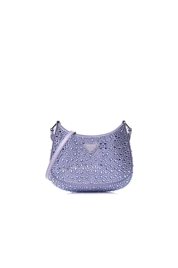 Cleo Satin Bag with Crystals