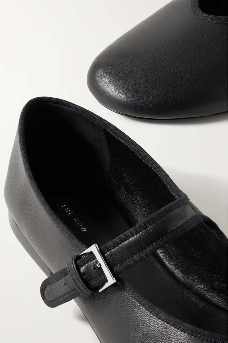 Boheme Leather Mary Jane Ballet Flats