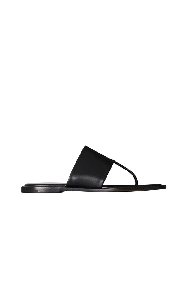 Signum Flat Sandal in Leather