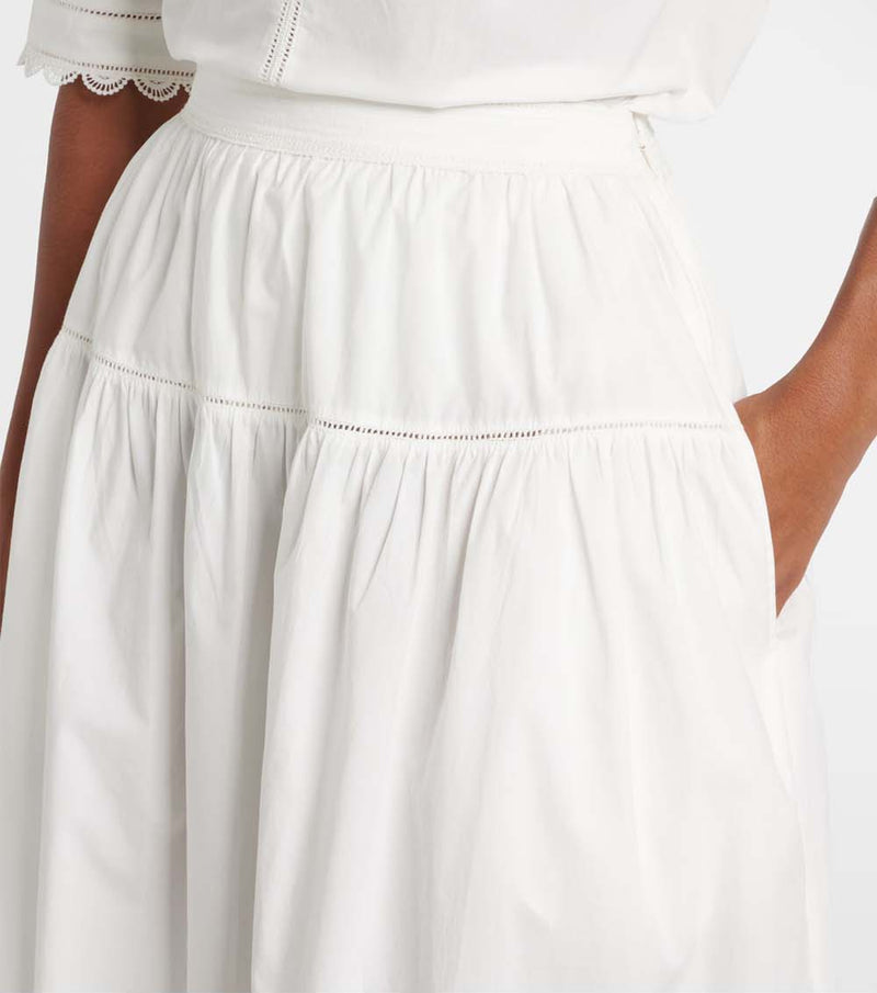 Harlow Cotton Poplin Maxi Skirt