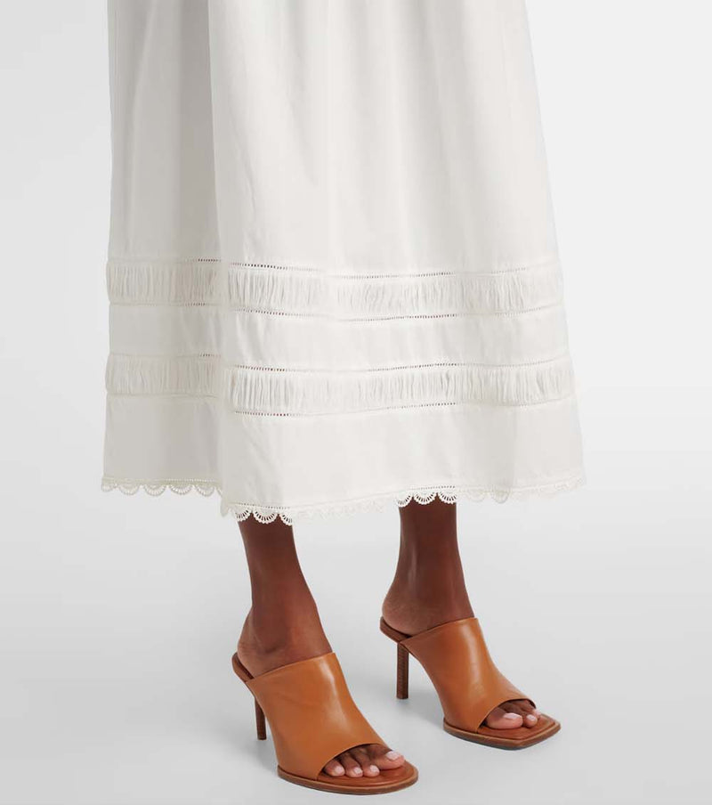 Harlow Cotton Poplin Maxi Skirt