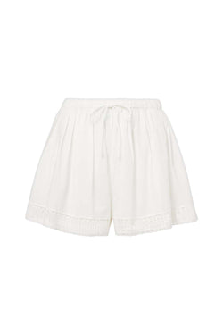 Isla Crochet-Trimmed Cotton Shorts