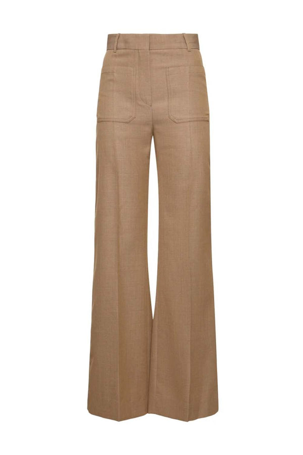 Alina High-Rise Wool Trousers