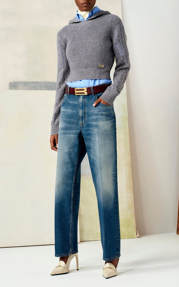 Boyfriend Wide-Leg Jeans