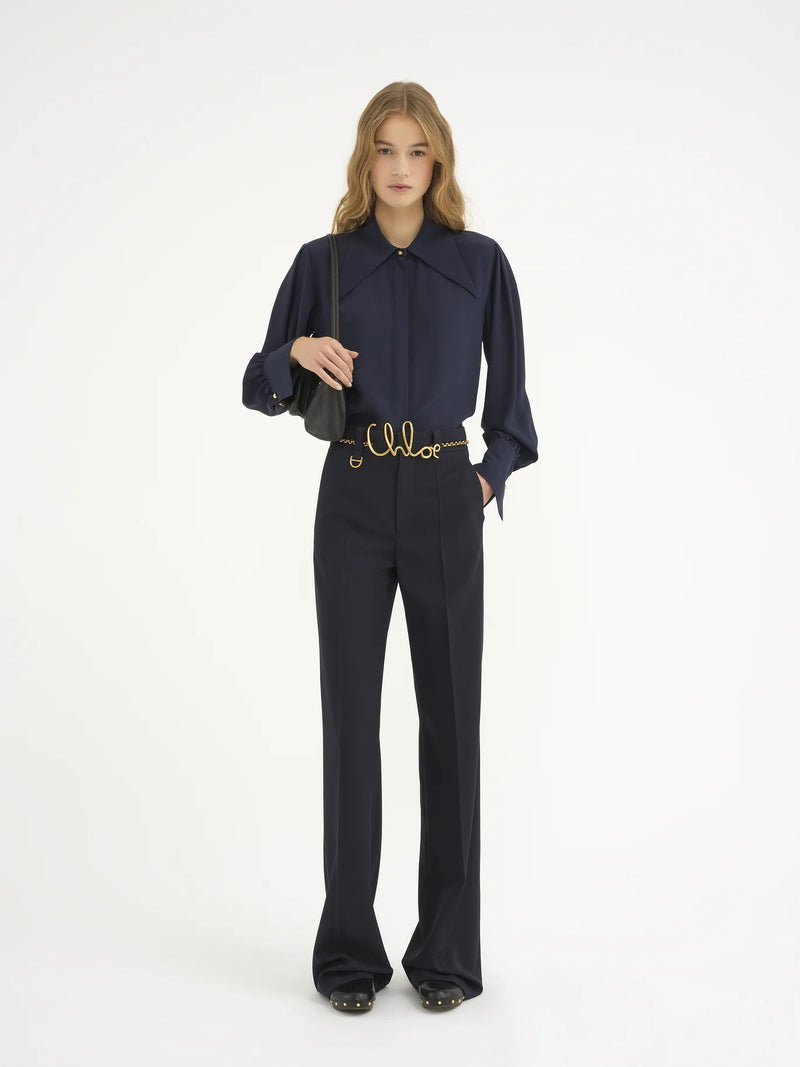 Grain de Poudre Tailored Trousers