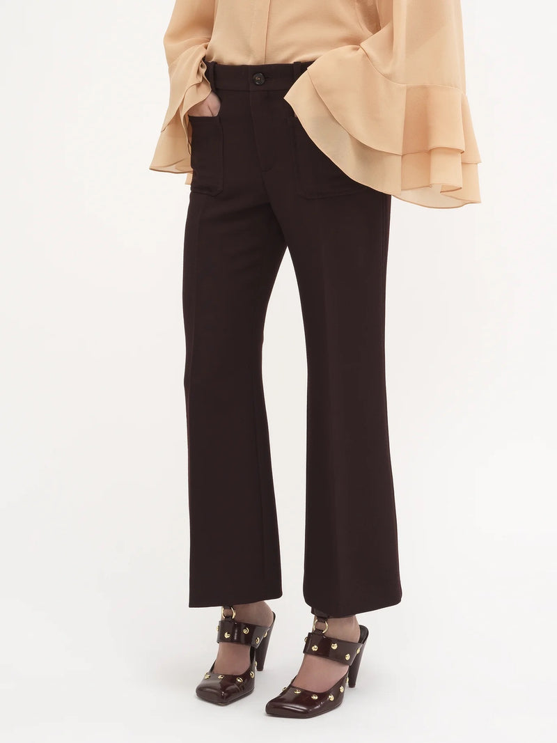 Cavalry Wool Cropped Bootcut Pant