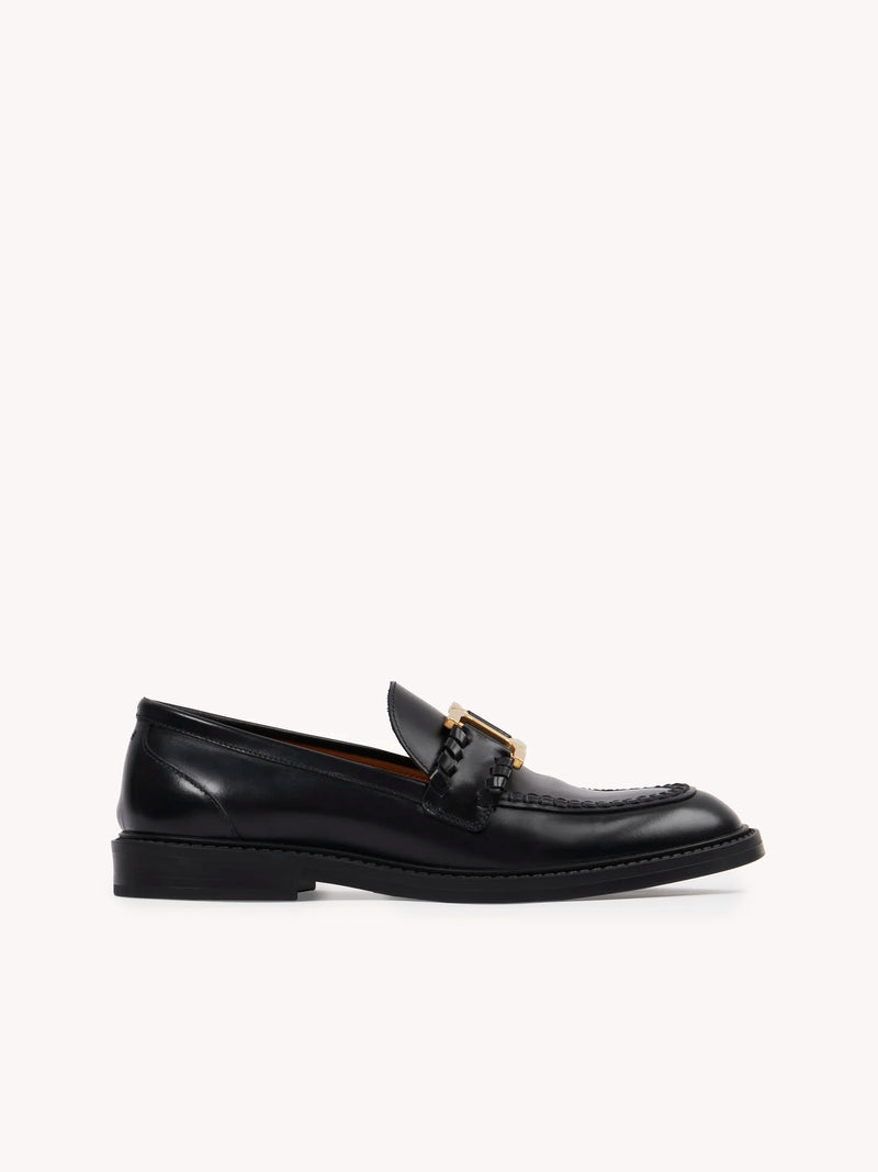 Marcie Embellished Leather Loafers