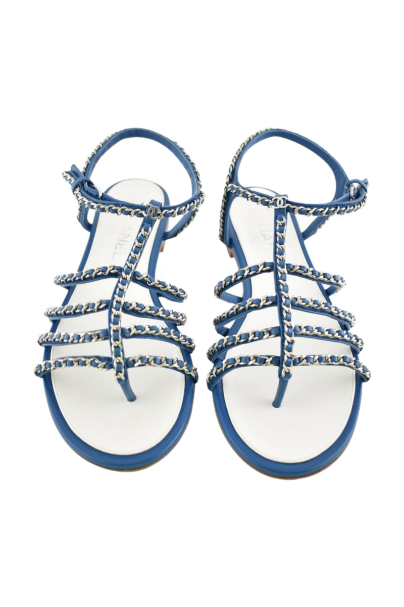 Chanel Chain Detail Gladiator Sandals  Belinda International