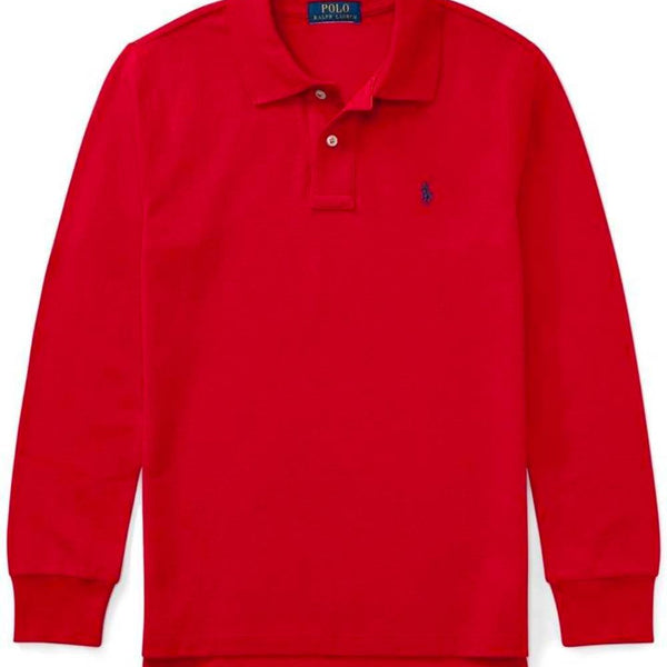 polo ralph lauren red long sleeve