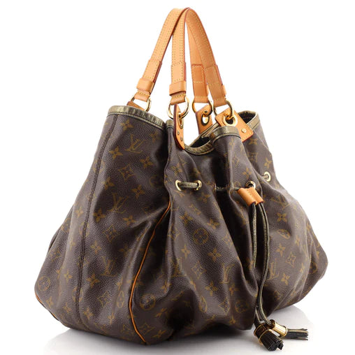 Pre-owned Louis Vuitton Brown Suede Irene Coco Handbag, ModeSens