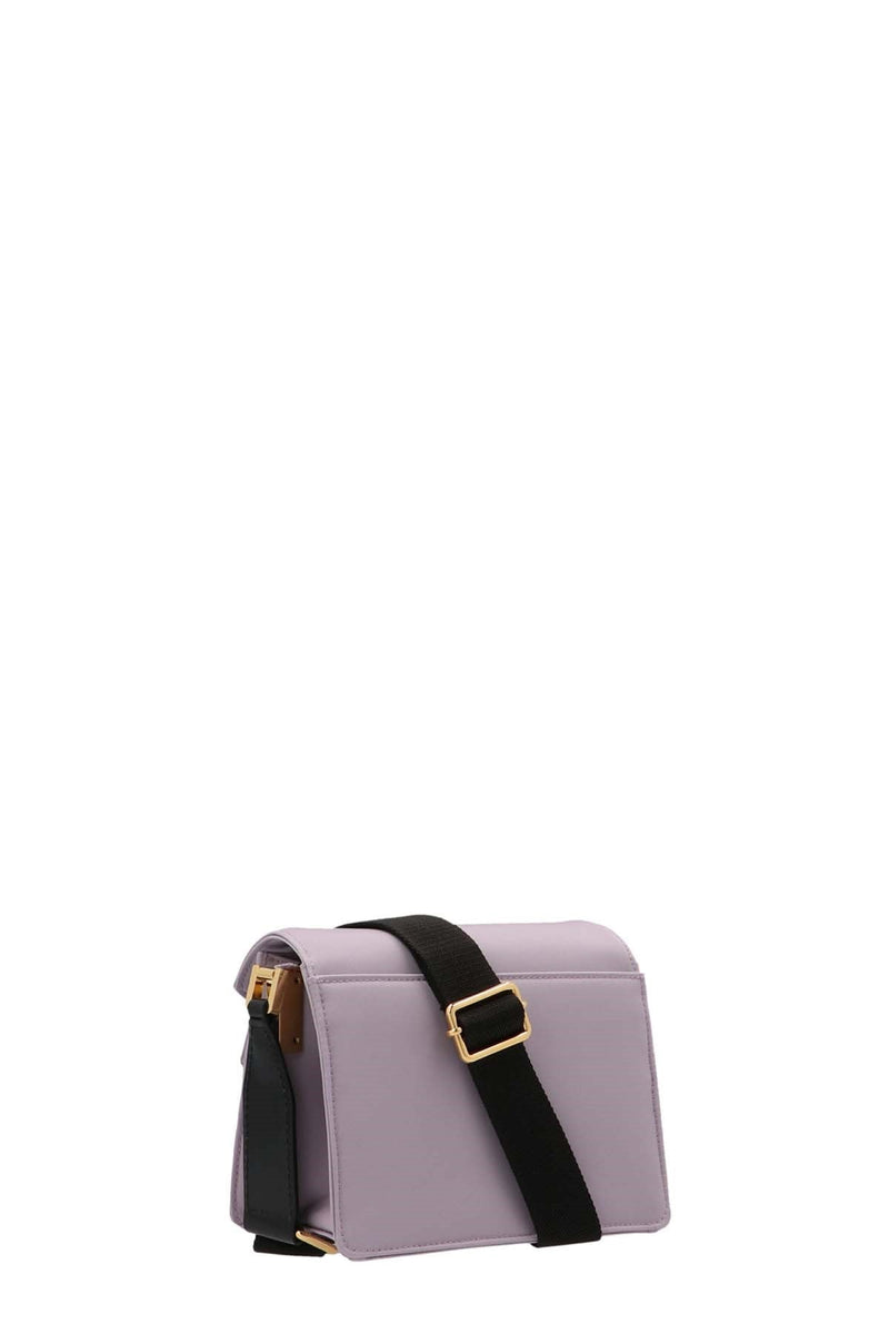 Trunk Mini Shoulder Bag Saffiano Leather Blue/Black