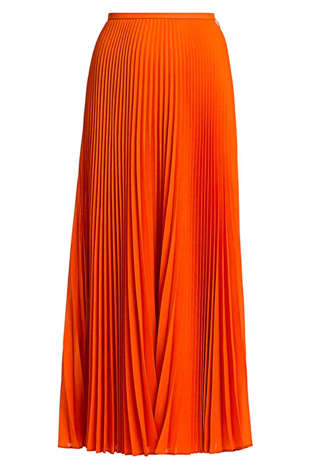 Valentino pleated shop midi skirt