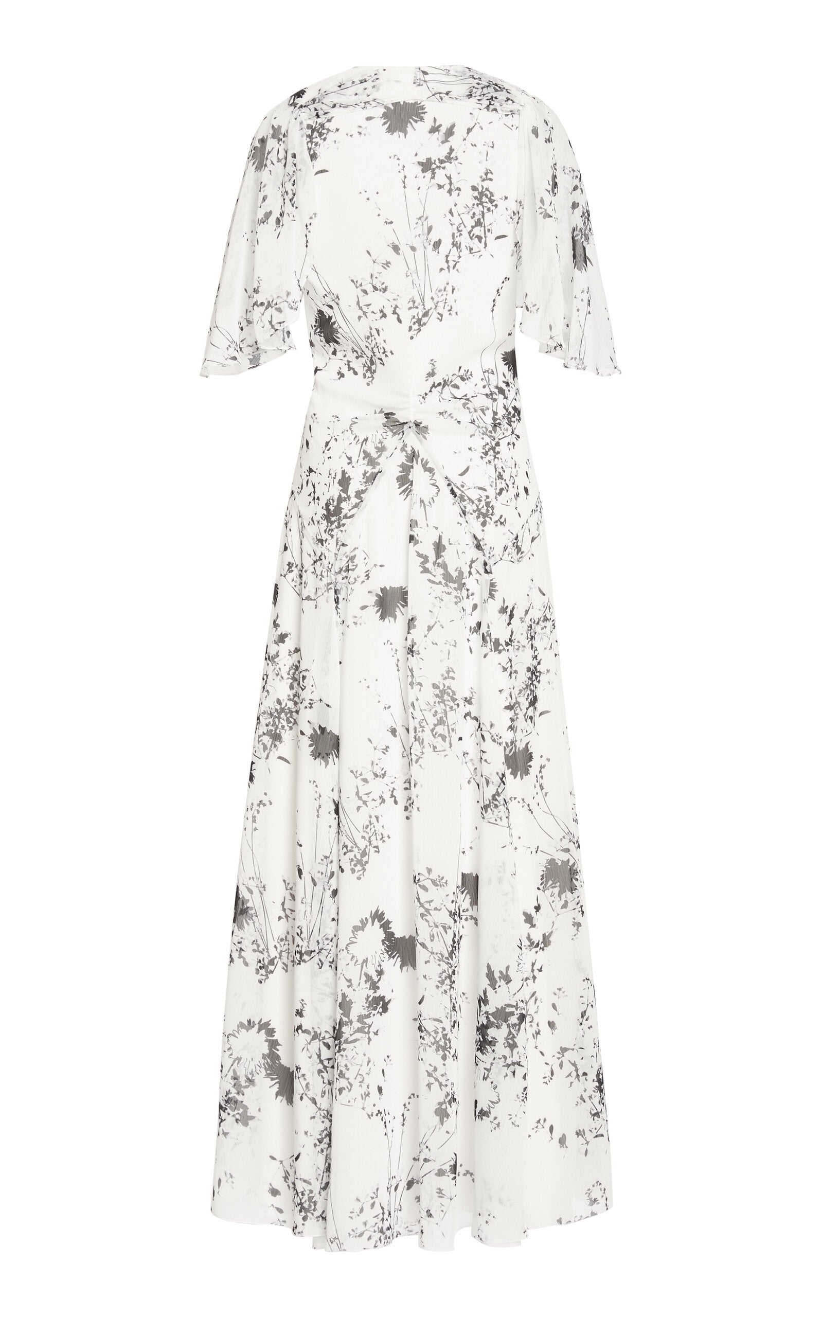 VICTORIA BECKHAM FLOATY GODET FLORAL DRESS – Belinda International